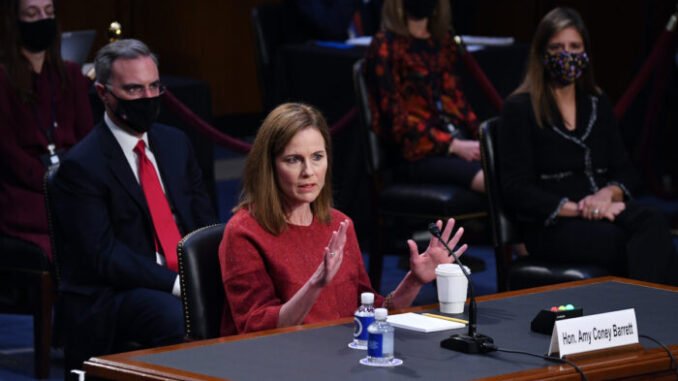 Senate Holds Confirmation Hearing For Amy Coney Barrett To Be Supreme Court Justice
