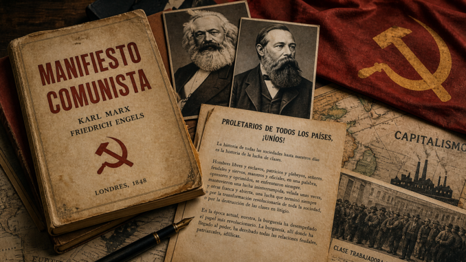 manifiesto comunista revolucion clase trabajadora libro marx engels contexto historico
