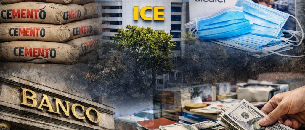 corrupción en Costa Rica casos más sonados como cemento ICE mascarillas y banca pública