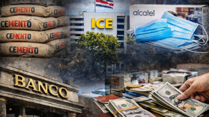 corrupción en Costa Rica casos más sonados como cemento ICE mascarillas y banca pública