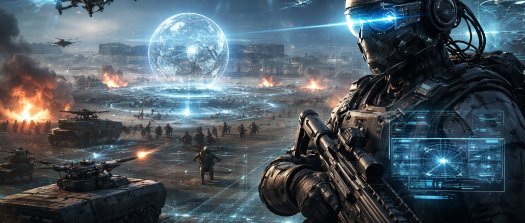 Inteligencia artificial aplicada a la guerra moderna con drones autónomos y sistemas militares avanzados de Estados Unidos