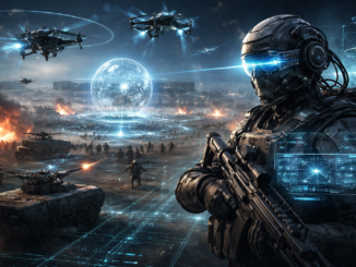 Inteligencia artificial aplicada a la guerra moderna con drones autónomos y sistemas militares avanzados de Estados Unidos