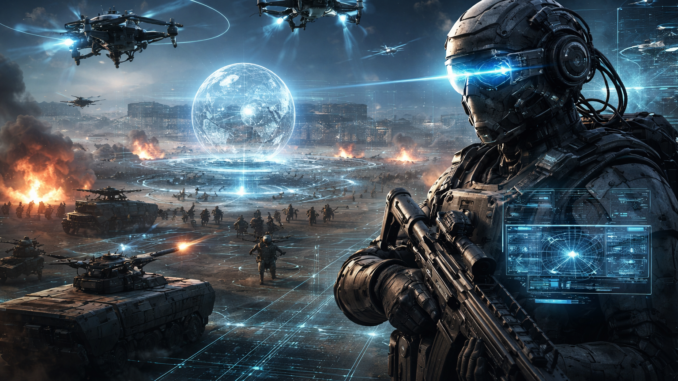 Inteligencia artificial aplicada a la guerra moderna con drones autónomos y sistemas militares avanzados de Estados Unidos