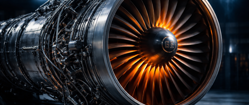 Motor de avión de combate desarrollado por GE Aerospace utilizado en aeronaves militares modernas