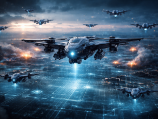 drones militares autónomos y armas inteligentes en la guerra moderna