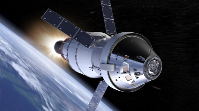 Artemis II Luna nave Orion NASA en órbita rumbo a la Luna