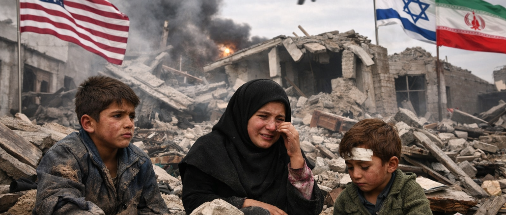 Escuela destruida tras bombardeo en Irán durante conflicto en Medio Oriente