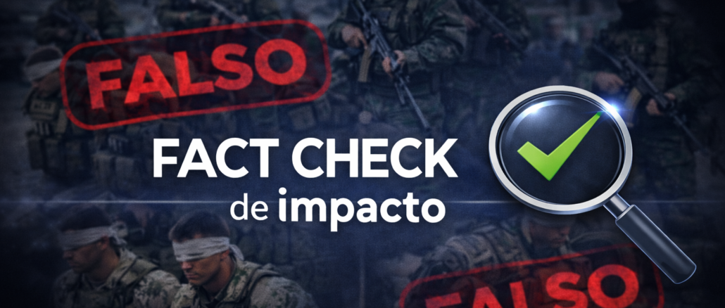 captura de soldados estadounidenses en Irán imagen falsa generada con inteligencia artificial marcada como falso