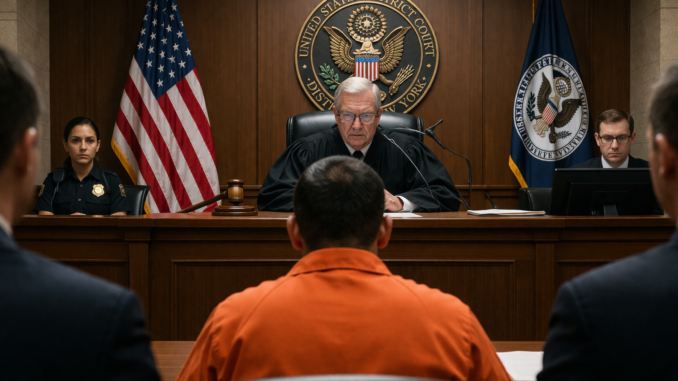 Celso Gamboa en corte federal de Estados Unidos frente a juez por caso de narcotráfico y posible cadena perpetua