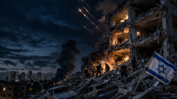 Daños estructurales en Israel tras ataques de Irán en zonas urbanas
