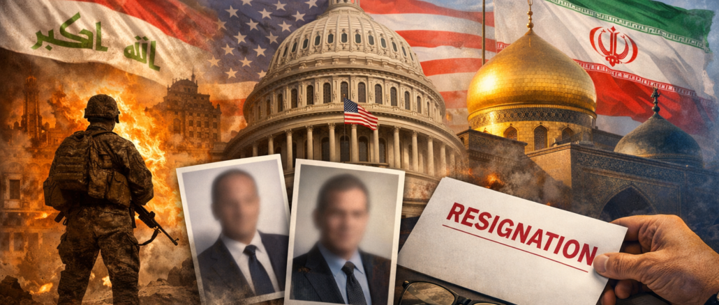 dimisiones en Estados Unidos en crisis de Irak e Irán con impacto en la seguridad nacional