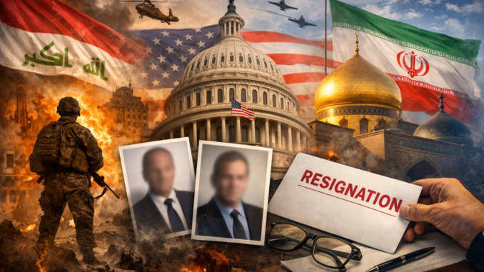 dimisiones en Estados Unidos en crisis de Irak e Irán con impacto en la seguridad nacional