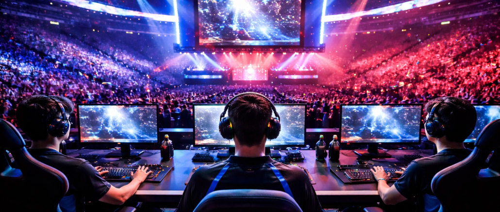 torneo de esports con jugadores profesionales y audiencia global