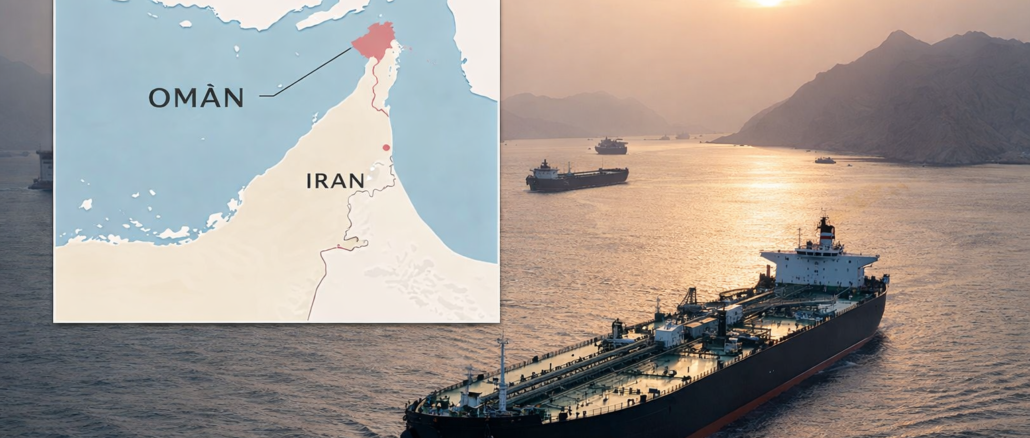 estrecho de Ormuz ruta clave del petróleo mundial entre Irán y Omán