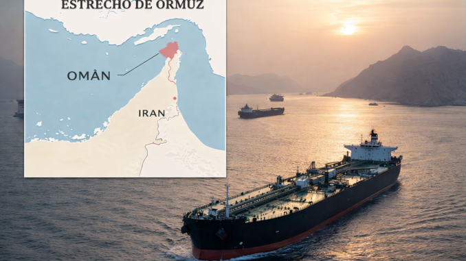 estrecho de Ormuz ruta clave del petróleo mundial entre Irán y Omán