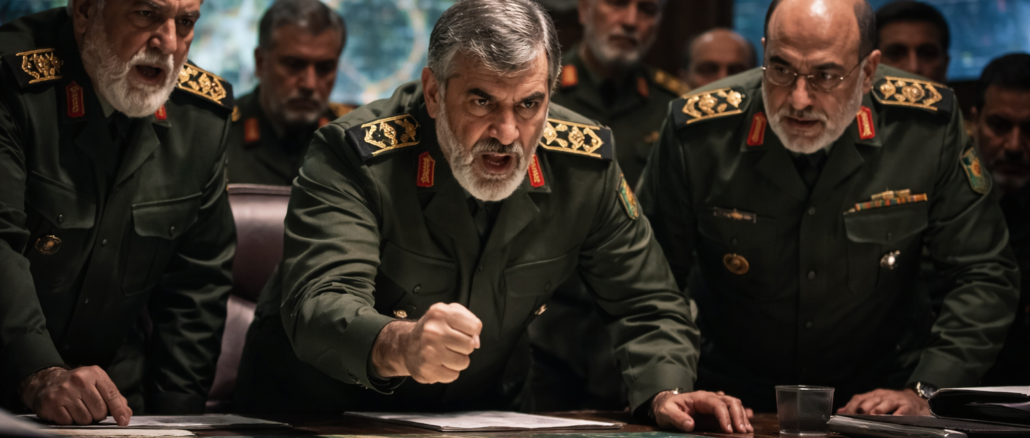 Irán debilitado estructura militar con generales iraníes en cuarto de guerra en crisis