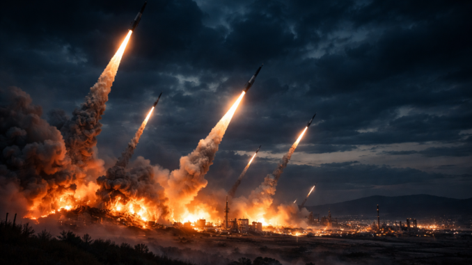 guerra Irán cronología semanal con lanzamiento de misiles nocturno y escalada militar en Medio Oriente