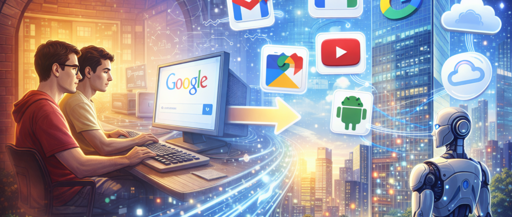 historia de Google desde buscador universitario hasta empresa tecnológica global