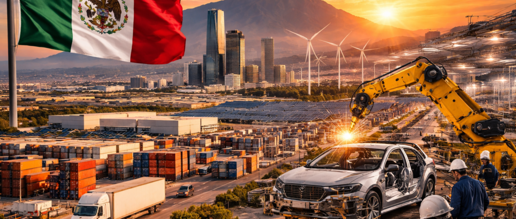 industria en México impulsada por el nearshoring y crecimiento manufacturero