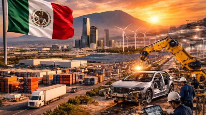 industria en México impulsada por el nearshoring y crecimiento manufacturero