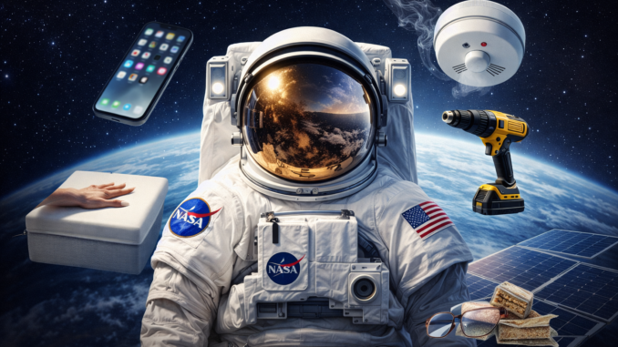 inventos de la NASA uso diario astronauta tecnología espacio objetos cotidianos