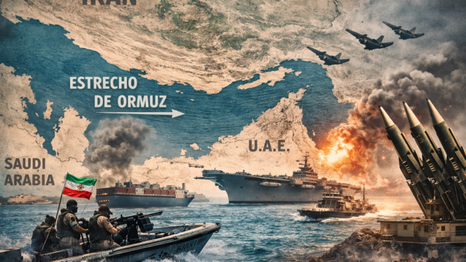 Tensión militar en Medio Oriente y riesgo para el estrecho de Ormuz