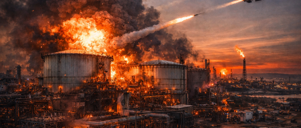 Israel ataca infraestructura petrolera de Irán en zona industrial