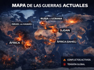 mapa de las guerras actuales con conflictos activos en Ucrania Israel Sudán y África