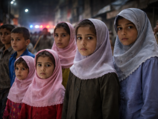 niños en contexto de conflicto en Irán en medio de tensiones por la guerra