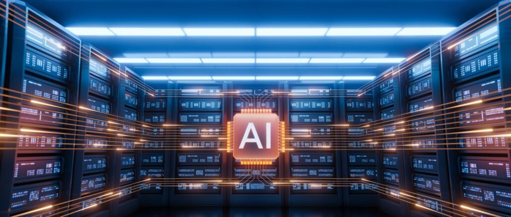 chip de inteligencia artificial de NVIDIA utilizado en centros de datos para entrenar modelos de IA