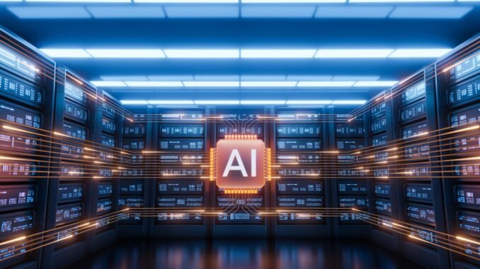 chip de inteligencia artificial de NVIDIA utilizado en centros de datos para entrenar modelos de IA