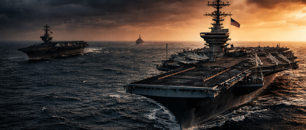 portaaviones de EE. UU. en Irán desplegados en Medio Oriente