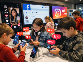 redes sociales niños uso celular tablet salud mental