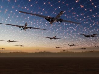 tecnologia militar con drones autonomos desarrollados por empresas privadas para defensa global