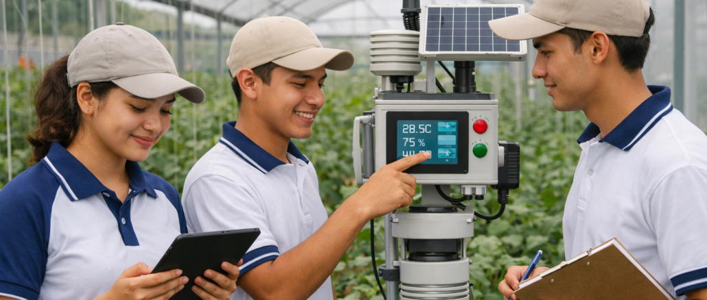 estudiantes de colegios técnicos agropecuarios utilizando tecnología de punta en Costa Rica