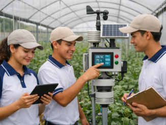 estudiantes de colegios técnicos agropecuarios utilizando tecnología de punta en Costa Rica