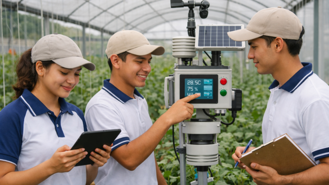 estudiantes de colegios técnicos agropecuarios utilizando tecnología de punta en Costa Rica