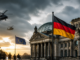 Alemania defensa Europa seguridad militar Reichstag con helicópteros y tropas