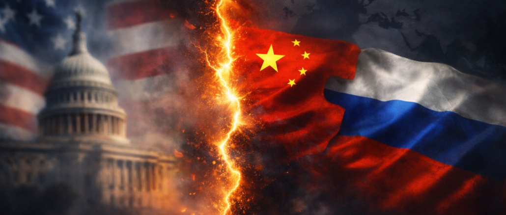 alianza China Rusia frente a Estados Unidos tensión geopolítica global
