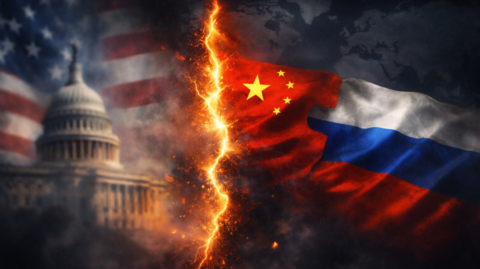 alianza China Rusia frente a Estados Unidos tensión geopolítica global
