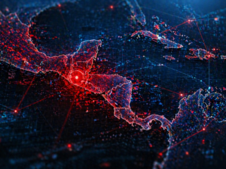 Ciberataque Guatemala instituciones públicas con mapa digital de Centroamérica y alerta de datos comprometidos