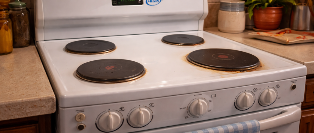 cocina Atlas Eléctrica Costa Rica en hogar tradicional representando la industria nacional