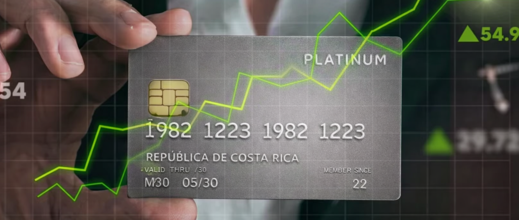estabilidad fiscal en costa rica representada con tarjeta de credito y crecimiento economico