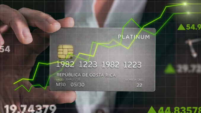estabilidad fiscal en costa rica representada con tarjeta de credito y crecimiento economico