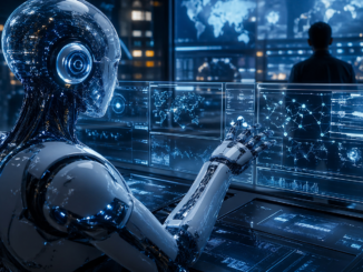 IA autónoma controlando sistemas digitales inteligencia artificial actuando sola