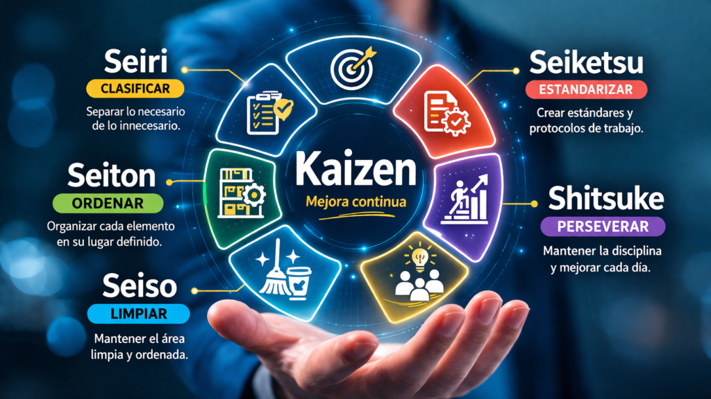 metodo kaizen 5S aplicado en empresas que aplican kaizen mejora continua