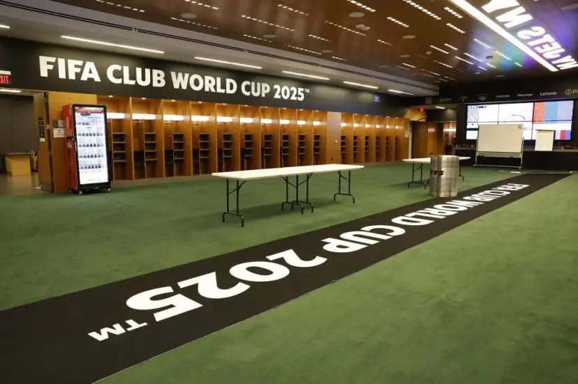 vestuario del metlife stadium preparado para el mundial de clubes 2025