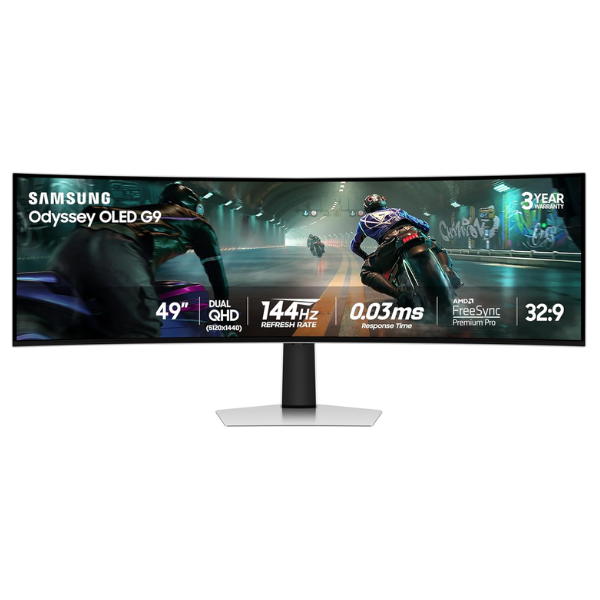 mejores pantallas gaming Samsung Odyssey G9 ultrawide curva experiencia inmersiva