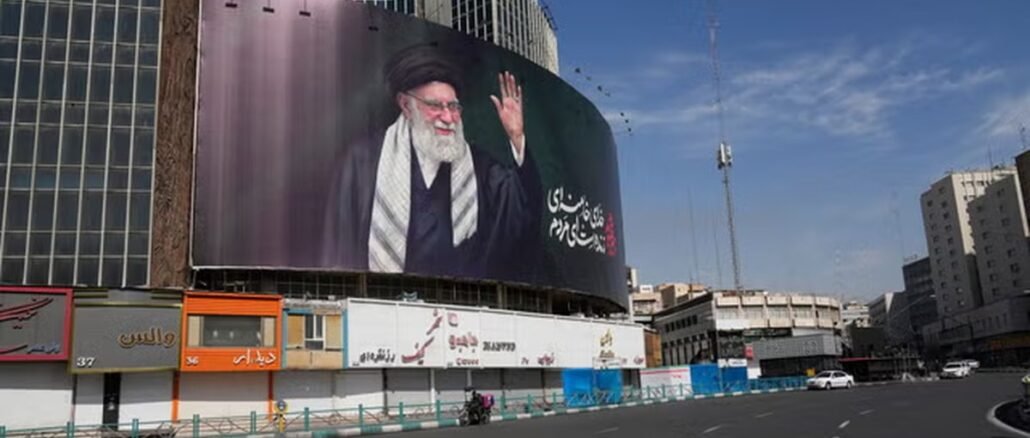 cartel de líder iraní en Teherán en contexto de negociaciones de paz con Estados Unidos