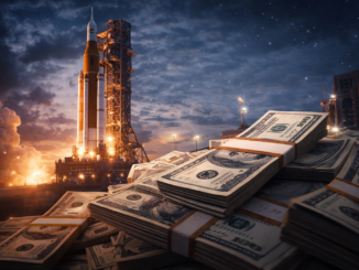 Negocio de Artemis con cohete y dinero en la economía espacial del programa lunar de la NASA